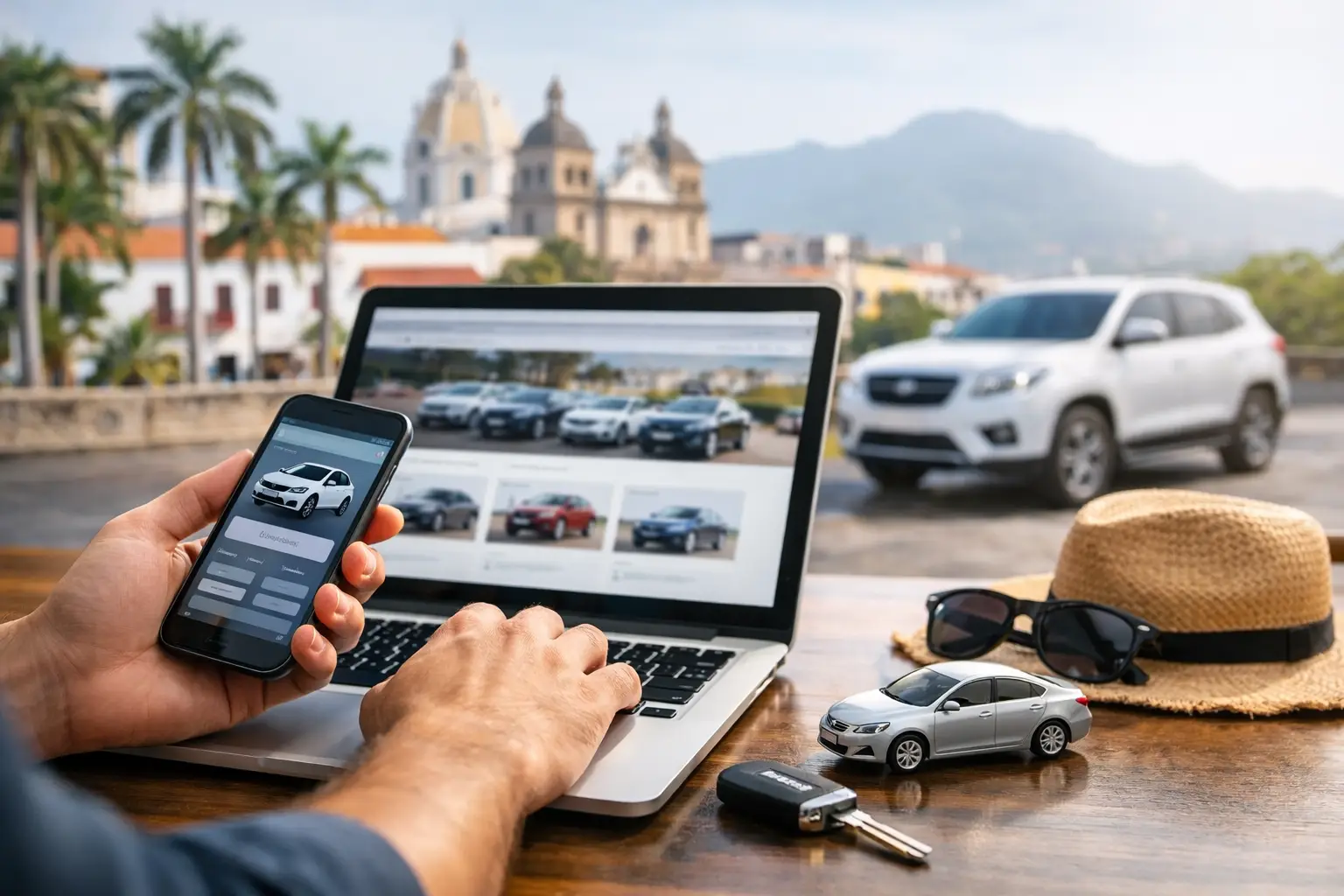 Reservar carro en línea en Colombia fácil